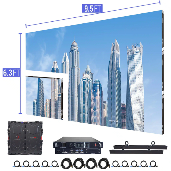 LED Screen Display 9.5ft x 6.3ft 3840hz / Indoor
